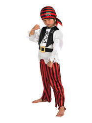 View Item Boys' Pirate Boy Fancy Dress Costume